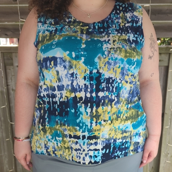 Pretty Woman Tops - Watercolor Tank Top